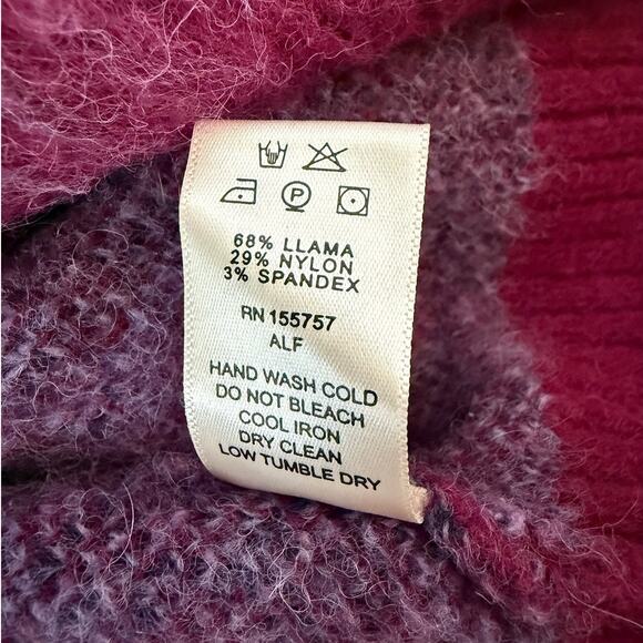 Madhappy Unisex Purple Sweater Soft Knit Gradient Yin Yang Llama fiber Size Med - Picture 9 of 11